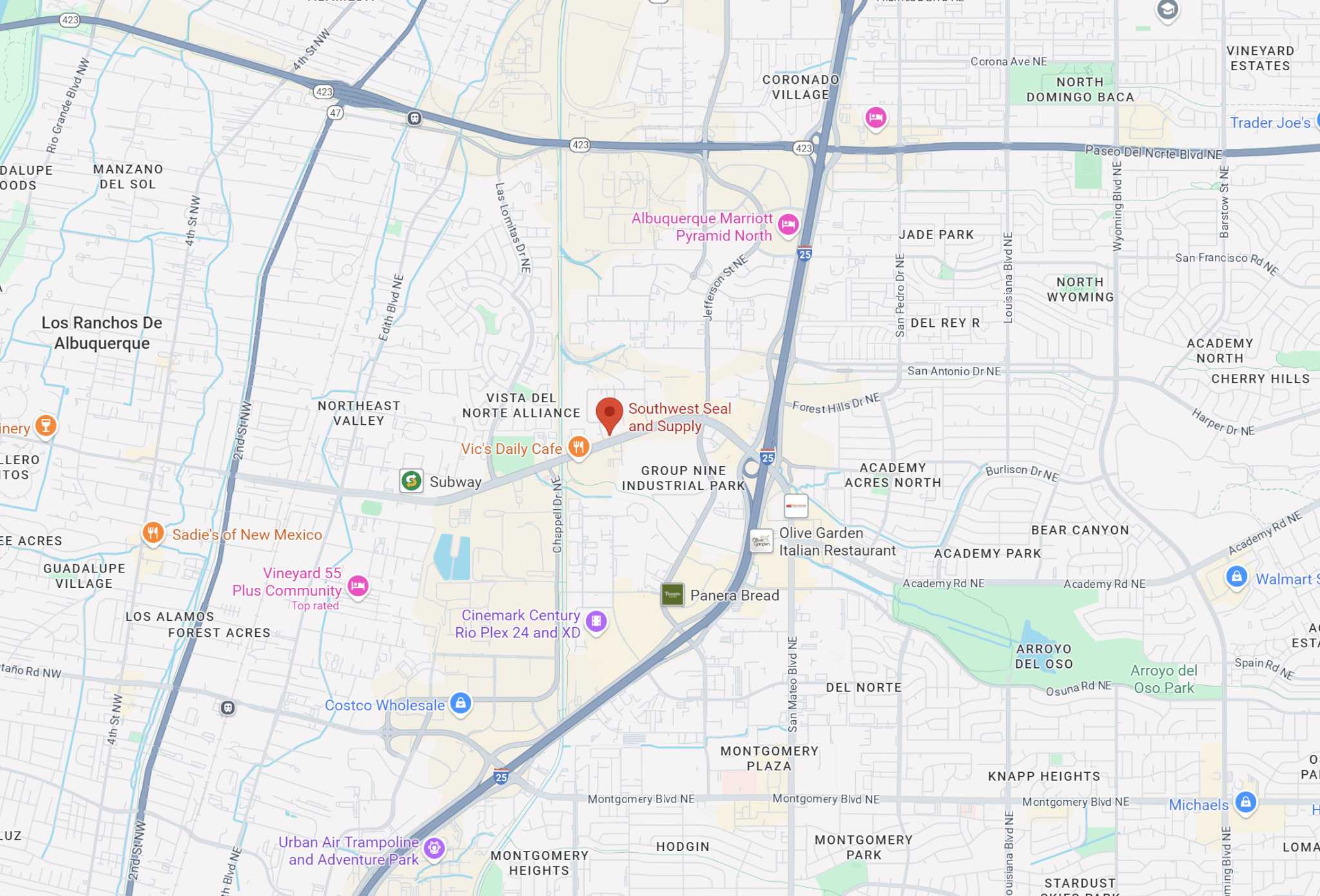 https://www.aberdeendynamics.com/wp-content/uploads/2025/08/Southwest-Seal-and-Supply-Albuquerque-Map-Location.png
